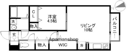 瀬田メディエートプラザＣ 107 ｜ 滋賀県大津市大江７丁目（賃貸アパート1LDK・1階・41.67㎡） その2