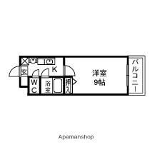 セコンダリー谷畑 308｜滋賀県草津市野村６丁目(賃貸マンション1K・3階・25.50㎡)の写真 その2