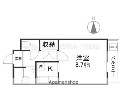 レジデンスＴＡＫＥＭＵＲＡ 305｜滋賀県大津市大江５丁目(賃貸マンション1K・3階・24.12㎡)の写真 その2