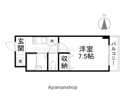 アルカディア堂山 205｜滋賀県大津市大将軍２丁目(賃貸マンション1K・2階・23.78㎡)の写真 その2