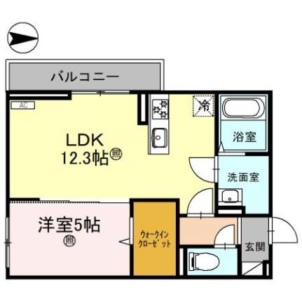 メゾンクレール瀬田北 305｜滋賀県大津市大萱６丁目(賃貸アパート1LDK・3階・42.79㎡)の写真 その2