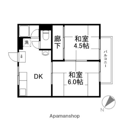 第2福満荘 B｜滋賀県彦根市小泉町(賃貸アパート2DK・1階・31.00㎡)の写真 その2