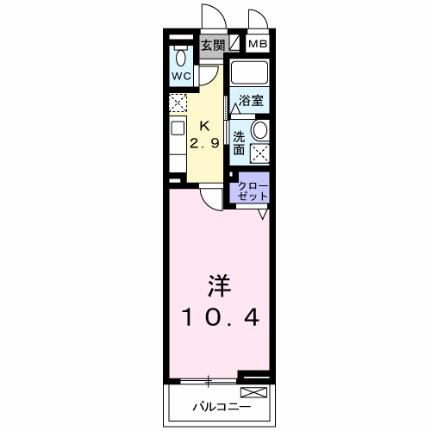 フォレストパーク・八番館 203｜滋賀県彦根市戸賀町(賃貸アパート1K・2階・31.97㎡)の写真 その2