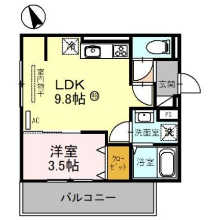 ＳｕｎＳｉｌｋ（サンシルク） 301｜滋賀県大津市本堅田６丁目(賃貸アパート1LDK・3階・32.77㎡)の写真 その2