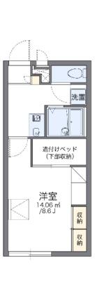 レオパレスクレール 103｜大阪府茨木市鮎川４丁目(賃貸アパート1K・1階・23.18㎡)の写真 その2