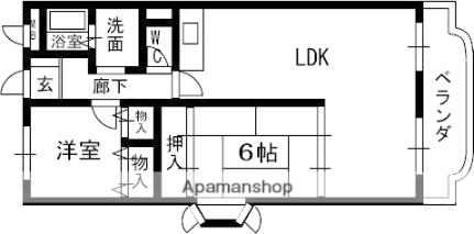 大阪府寝屋川市木田町(賃貸マンション2LDK・3階・66.00㎡)の写真 その2