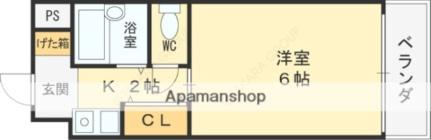 パークアベニュー 408｜大阪府東大阪市岸田堂西２丁目(賃貸マンション1K・4階・20.76㎡)の写真 その2