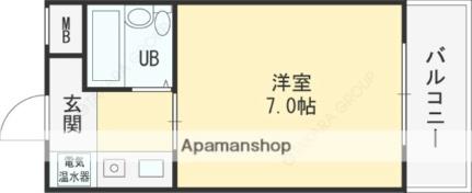 サンパレス布施 702｜大阪府東大阪市長堂３丁目(賃貸マンション1R・7階・17.56㎡)の写真 その2