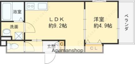 セレニティ若江東町 304｜大阪府東大阪市若江東町２丁目(賃貸アパート1LDK・3階・33.90㎡)の写真 その2