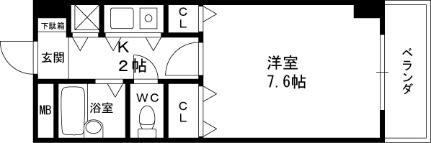 大阪府東大阪市長堂１丁目(賃貸マンション1K・10階・22.98㎡)の写真 その2