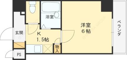 ＰＳ　ＨＩＧＡＳＨＩ　ＯＳＡＫＡ（イマザキマンション） 314｜大阪府東大阪市長田中１丁目(賃貸マンション1K・3階・18.01㎡)の写真 その2