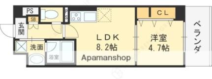 サニーサイド深江 203｜大阪府大阪市東成区深江南１丁目(賃貸マンション1LDK・2階・34.14㎡)の写真 その2