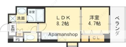 サニーサイド深江 304｜大阪府大阪市東成区深江南１丁目(賃貸マンション1LDK・3階・34.14㎡)の写真 その2