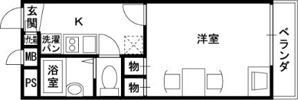 レオパレス四季 206｜大阪府八尾市二俣１丁目(賃貸アパート1K・2階・19.87㎡)の写真 その2