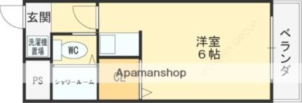 シティーハイツ弥刀 606｜大阪府東大阪市友井５丁目(賃貸マンション1R・6階・19.00㎡)の写真 その2