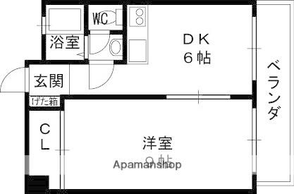 パークス布施リーフ 202｜大阪府東大阪市三ノ瀬３丁目(賃貸マンション1DK・2階・33.00㎡)の写真 その2