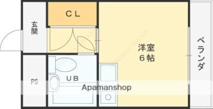 ヴィラオビラ 403｜大阪府東大阪市高井田(賃貸マンション1R・4階・17.00㎡)の写真 その2