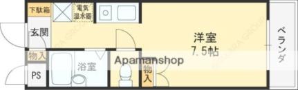 ハーベストグリーン 206｜大阪府堺市中区土師町３丁(賃貸マンション1R・2階・21.00㎡)の写真 その2