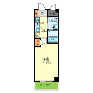 アヴェニール瓜破 502号室｜大阪府大阪市平野区瓜破１丁目(賃貸マンション1K・5階・23.38㎡)の写真 その2