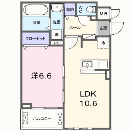 東神田町アパートＥＡＳＴ 206｜大阪府寝屋川市東神田町(賃貸アパート1LDK・2階・42.00㎡)の写真 その2