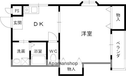 アルトベルク 105｜大阪府枚方市須山町(賃貸マンション1DK・1階・28.97㎡)の写真 その2