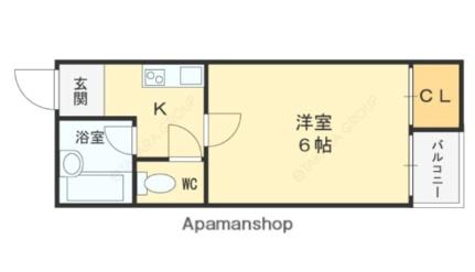 リバー豊秀 401｜大阪府守口市豊秀町２丁目(賃貸マンション1K・4階・18.00㎡)の写真 その2