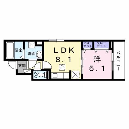 ローデア氷室 102｜大阪府高槻市氷室町２丁目(賃貸アパート1LDK・1階・34.88㎡)の写真 その2