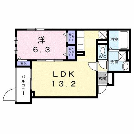 サニーレジデンス高槻本町 302｜大阪府高槻市本町(賃貸アパート1LDK・3階・44.67㎡)の写真 その2