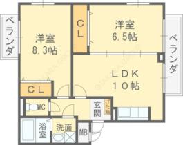 グレイスコート清水 301 ｜ 大阪府大阪市旭区清水５丁目（賃貸アパート2LDK・3階・55.30㎡） その2