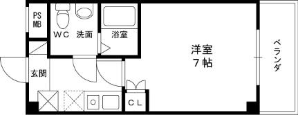 ブランボナール ｜大阪府寝屋川市大利町(賃貸マンション1K・2階・24.85㎡)の写真 その2