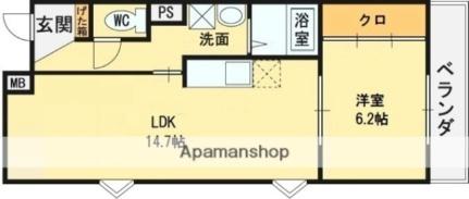 ロイヤルアネックス 801｜大阪府松原市上田３丁目(賃貸マンション1LDK・8階・49.53㎡)の写真 その2