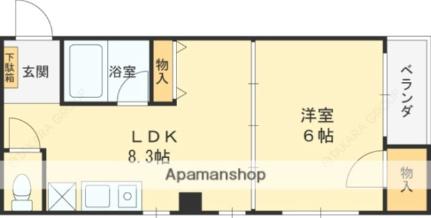 大阪府東大阪市川俣本町(賃貸マンション1LDK・3階・31.50㎡)の写真 その2