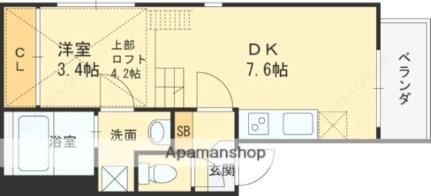 エリアフェリズ 101 ｜ 大阪府大阪市鶴見区今津南１丁目（賃貸アパート1DK・1階・28.05㎡） その2