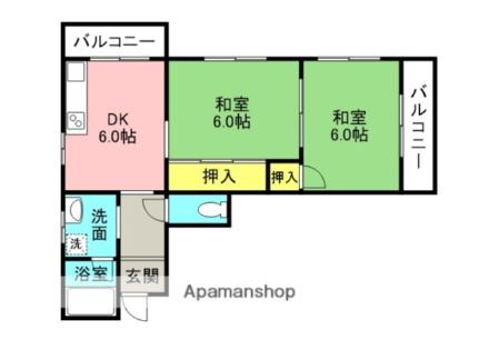 東海マンション 301｜大阪府寝屋川市平池町(賃貸マンション2K・3階・40.00㎡)の写真 その2