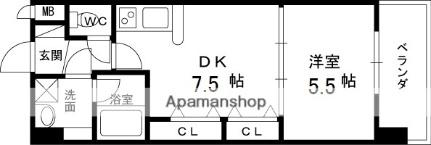 アーバネックス福島 1208｜大阪府大阪市福島区福島３丁目(賃貸マンション1DK・12階・32.76㎡)の写真 その2