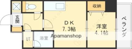 ＯＮＥ　ＲＯＯＦ　ＦＬＡＴ　ＴＥＮＪＩＮＢＡＳＨＩ 508｜大阪府大阪市北区本庄東３丁目(賃貸マンション1DK・5階・30.24㎡)の写真 その2