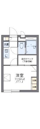 レオパレスグランディオス野田 105｜大阪府大阪市福島区野田４丁目(賃貸アパート1K・1階・19.87㎡)の写真 その2