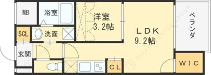 ＳＥＲＥＮｉＴＥ福島ｓｃｅｌｔｏ 1309｜大阪府大阪市福島区吉野２丁目(賃貸マンション1LDK・13階・31.47㎡)の写真 その2