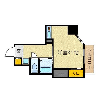 ル・パルトネール梅田北 605｜大阪府大阪市北区豊崎１丁目(賃貸マンション1R・6階・22.92㎡)の写真 その2