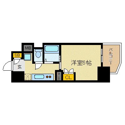 ル・パルトネール梅田北 701｜大阪府大阪市北区豊崎１丁目(賃貸マンション1K・7階・21.46㎡)の写真 その2