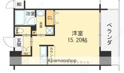 プレジオ海老江 0505｜大阪府大阪市福島区海老江５丁目(賃貸マンション1R・5階・35.14㎡)の写真 その2