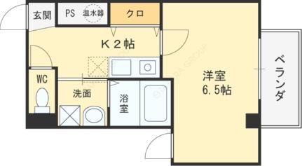 ＮＯＢ西梅田 305｜大阪府大阪市北区大淀南３丁目(賃貸マンション1K・3階・22.52㎡)の写真 その2