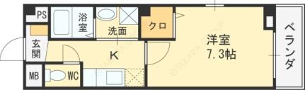 ハピネス福島 301｜大阪府大阪市福島区鷺洲５丁目(賃貸マンション1K・3階・26.16㎡)の写真 その2