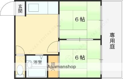 ピースハイツ長堂 A106｜大阪府東大阪市長堂３丁目(賃貸マンション2DK・1階・30.00㎡)の写真 その2