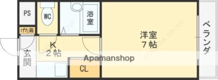 グローバルエイシン 209｜大阪府東大阪市友井３丁目(賃貸マンション1K・2階・20.00㎡)の写真 その2