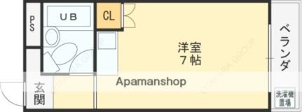 小若江スカイハイツ 213｜大阪府東大阪市小若江２丁目(賃貸マンション1R・2階・17.00㎡)の写真 その2