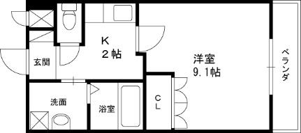 シャルマン桂 205｜大阪府堺市中区平井(賃貸アパート1K・2階・29.70㎡)の写真 その2