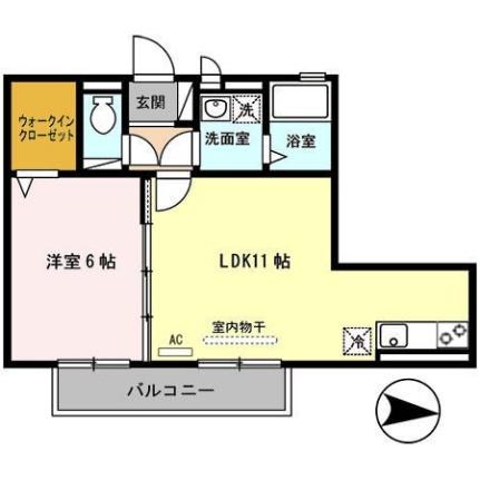 大阪府柏原市法善寺２丁目（賃貸アパート1LDK・1階・40.46㎡） その2