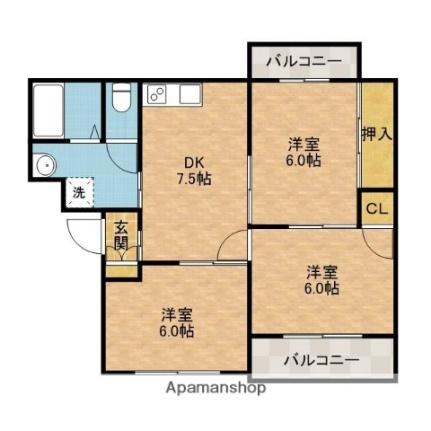 プラスコート南耳原 ｜大阪府茨木市南耳原２丁目(賃貸マンション3DK・3階・61.00㎡)の写真 その2