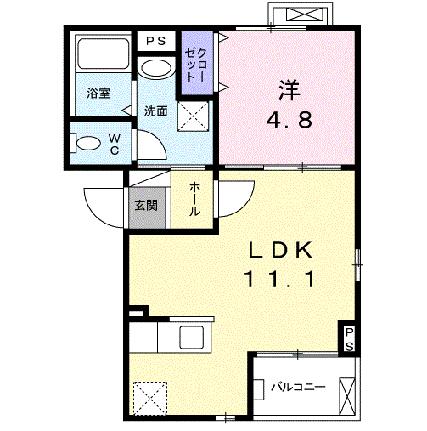 歩 205｜大阪府茨木市大住町(賃貸アパート1LDK・2階・37.51㎡)の写真 その2